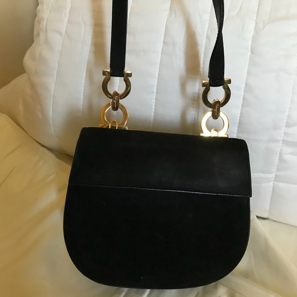 Salvatore Ferragamo Handbags - 🎉🎉HP🎉🎉Salvatore Ferragamo Mini Suede Gancini